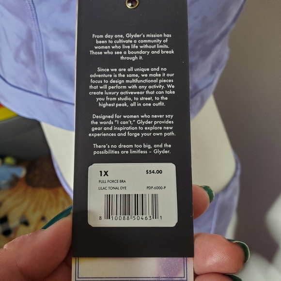 Glyder Lilac Tie Dye Bra & Leggings Set - Picture 5 of 6